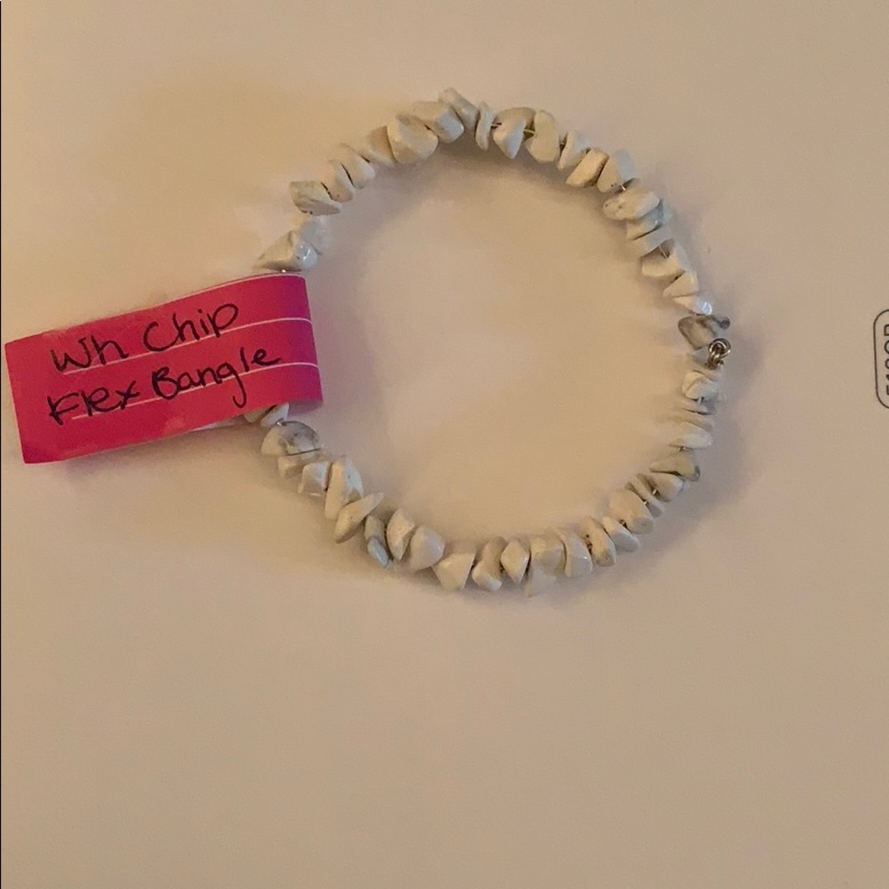 White Chip flex bangle